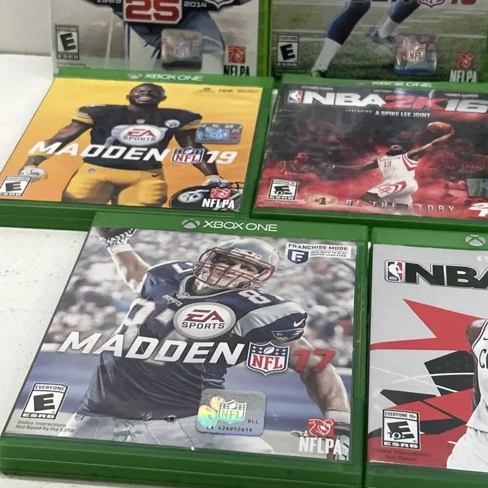 Xbox Sports Game Bundle Lot Of 11 - 2 Xbox 360 & 9 Xbox One Games‎ EUC